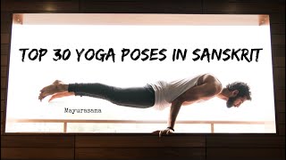 TOP 30 Yoga Poses In Sanskrit (EXPLAINED)