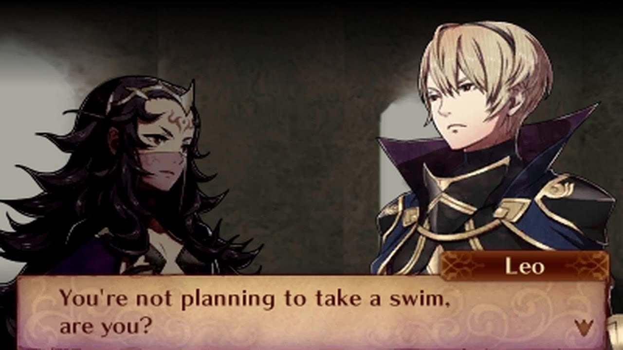 fire emblem fates conquest nyx leo support conversations youtube