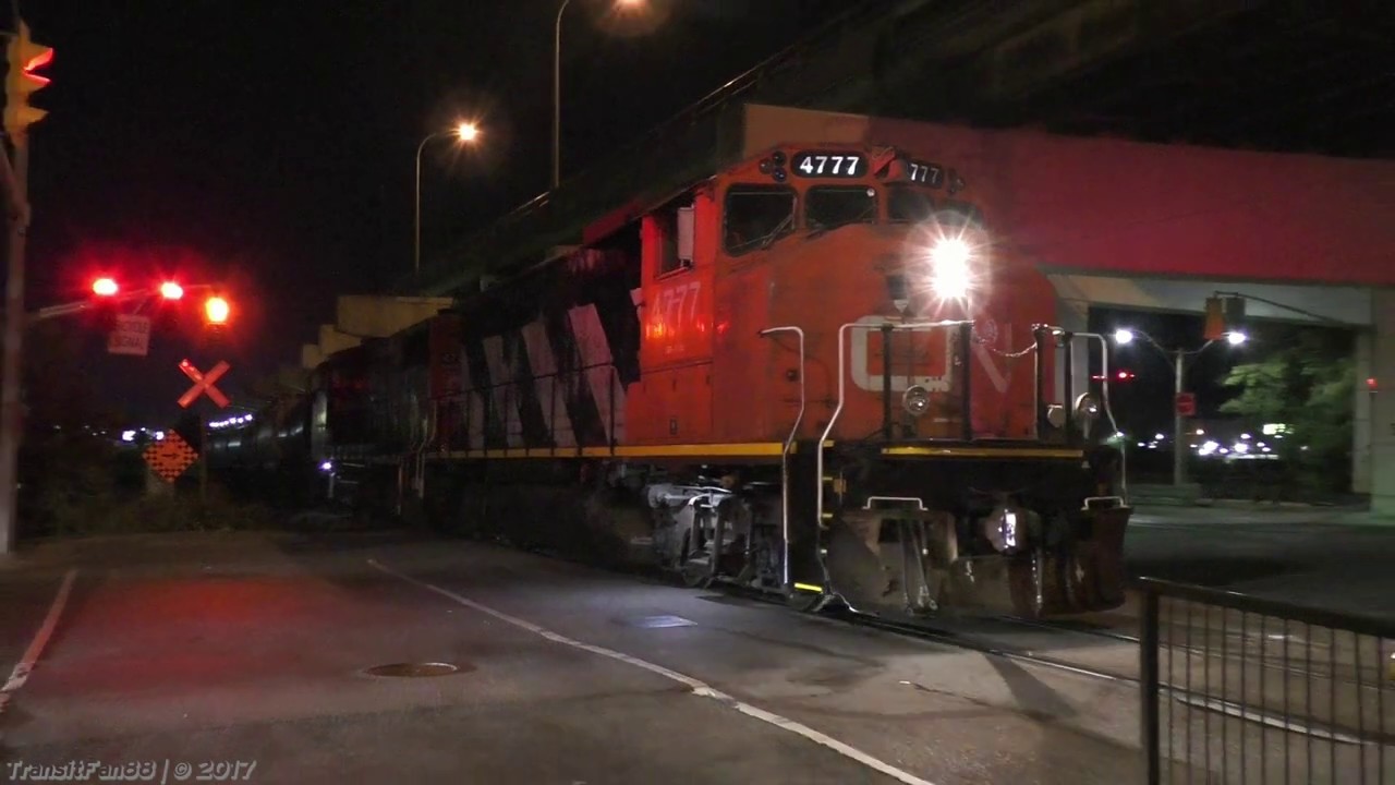 (Extended) CN 543 in Toronto's Port Lands