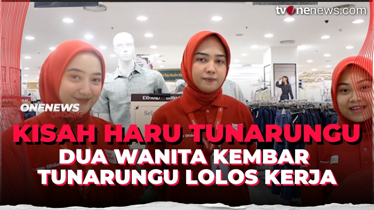 Kisah Haru, Dua Wanita Kembar Tunarungu di Bandung Viral Usai Lolos Kerja | OneNews Update