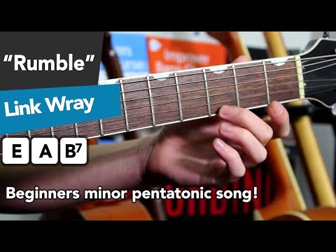 ESSENTIAL Beginners Minor Pentatonic Song - "Rumble" by Link Wray