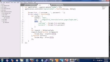 AngularJS : send form data to php part 2
