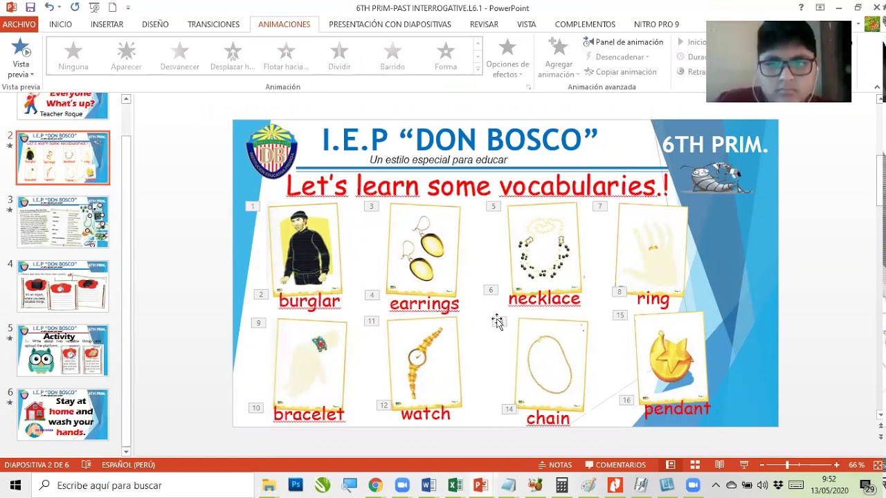 HOMEWORK VALUABLE THINGS 6TH PRIMARY 