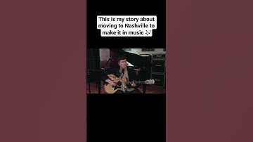Thumbnail of This is my story about moving to Nashville to make it in music 😱😱 #shorts