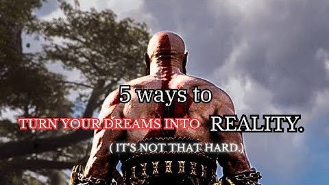 Turn your dreams into reality. (no bs)