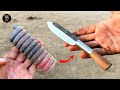 Making a Knife From an Old Metal Spring