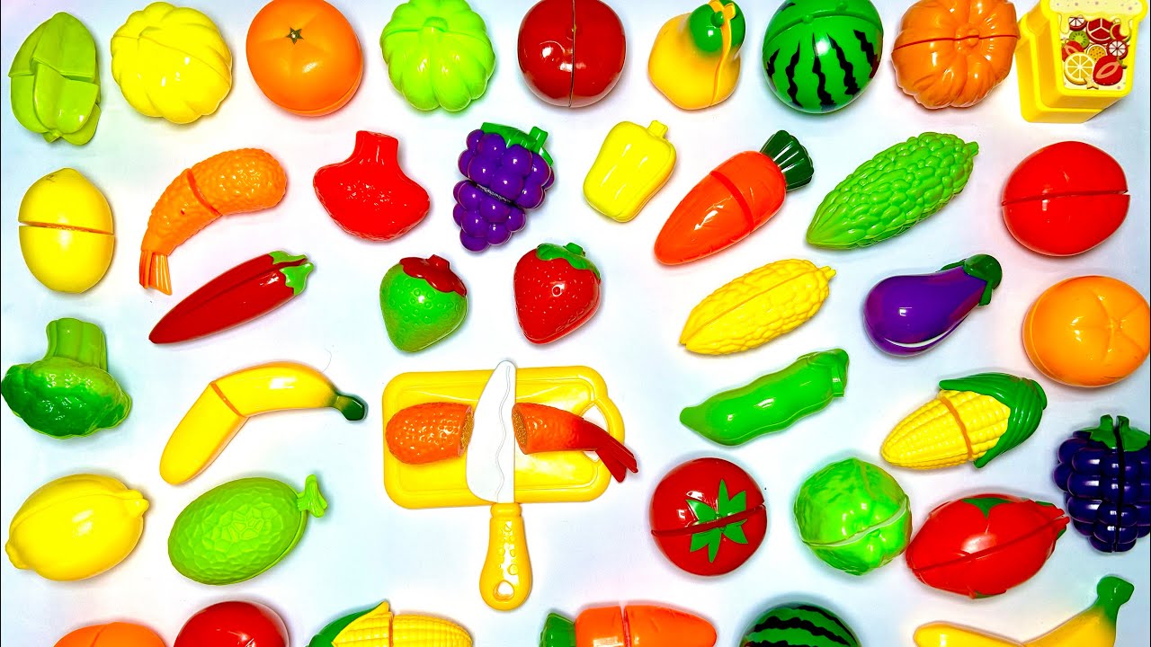 Satisfying ASMR | Cutting Plastic Fruits & Vegetables | No Talking | Relaxing Sounds 26