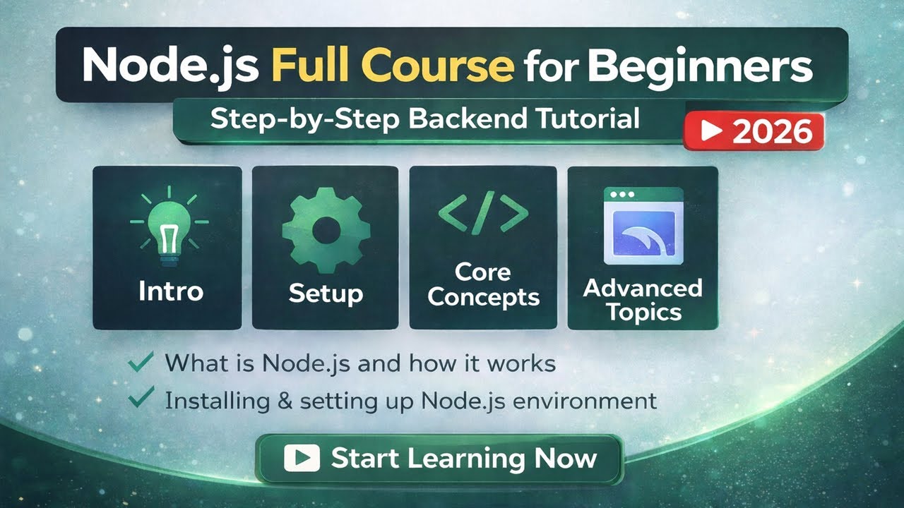 Полный курс Node.js для начинающих | Пошаговое руководство
