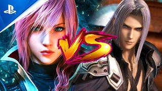 LIGHTNING VS SEPHIROTH | Dissidia: Final Fantasy NT [PS4]