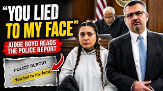 “She Lied To Judge Boyd — Then The Police Report Destroyed Her Story”