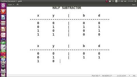 Logisim: Half Subtractor