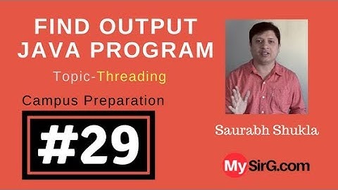 #29 Find output of JAVA Program Hindi - MySirG