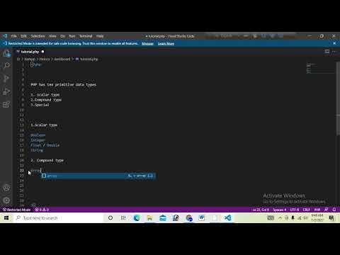 PHP tutorial || Bangla ||  PHP Data types