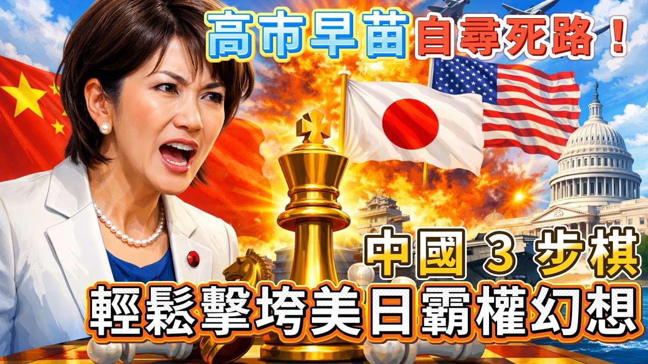 高市早苗自尋死路！ 中國 3 步棋，輕鬆擊垮美日霸權幻想