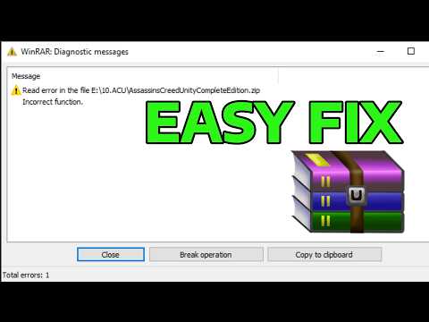 How To Fix WinRAR Diagnostic Messages Error in Windows (Can’t Open RAR / ZIP Archive)