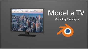 TV Modelling - Blender Timelapse
