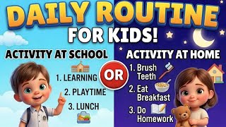 Daily Routines for Kids Easy Learning for Toddlers Kindergarten Bright Buddies