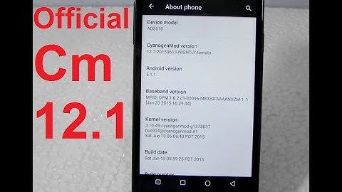 Official CM 12.1 Nightly For Yu Yureka