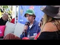 The 1975's Matty Healy Stops by the KROQ Coachella House