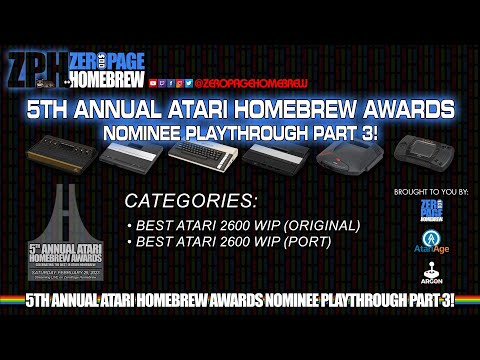 5th Annual Atari Homebrew Awards Nominee Playthrough Part 3