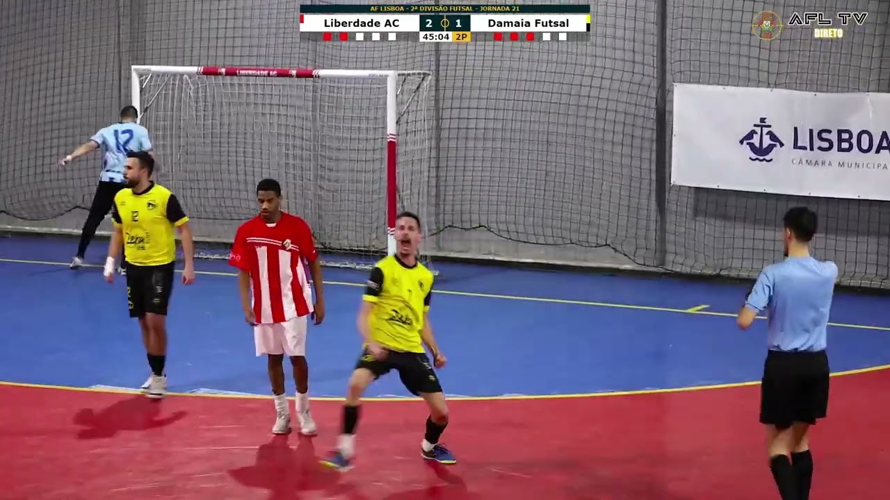Resumo - Liberdade AC x Damaia Futsal - AF Lisboa - 2ª Divisão Futsal Sénior