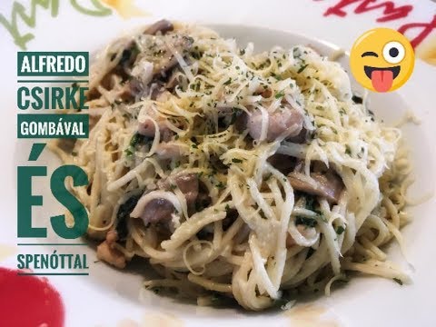 Videó: Hogyan Főzzünk Spagettit Gombával és Sonkával