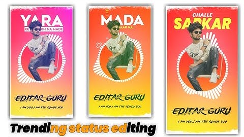 #tutorialgyan #whatsappstatusedieing #TG How to Make Trending WhatsApp status video in kinemaster |