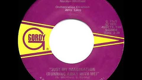 1971 HITS ARCHIVE: Just My Imagination (Running Away With Me) - Temptations (a #1 record--mono 45)