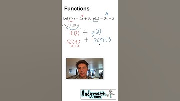 Operations on Functions (Addition) Fast Example #Shorts