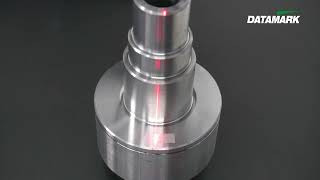 Rectangular Datamatrix marking on Machined Component with Datamark PRO+ Fiber Laser