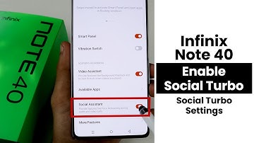 Enable Social Turbo In Infinix Note 40 | Social Turbo Settings