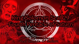 SEALS of SOLOMON 🔺️ 4th Pentacle of Saturn 🔺️ Destruction, Ruin Upon Enemies & Spirits Bringing News