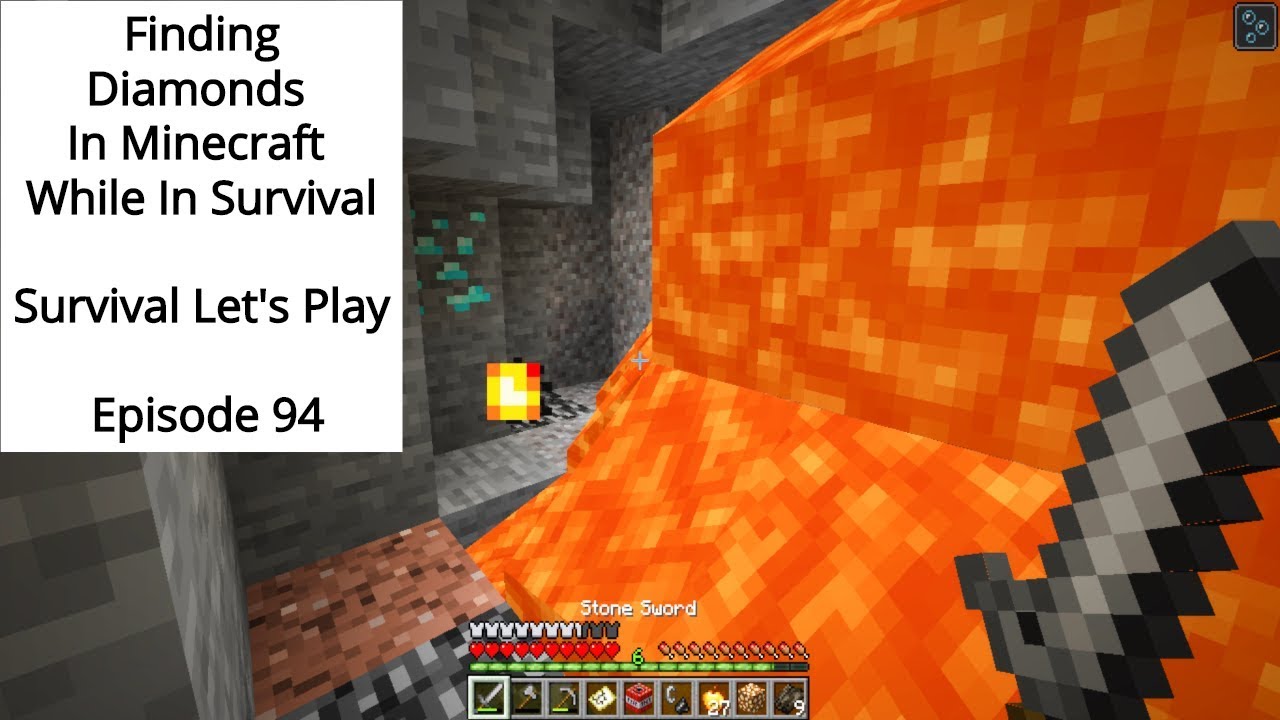 Finding Diamonds In Minecraft While In Survival | Survival Let's Play ...