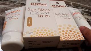 ريفيو عن واقي شمس Bobai cream spf80