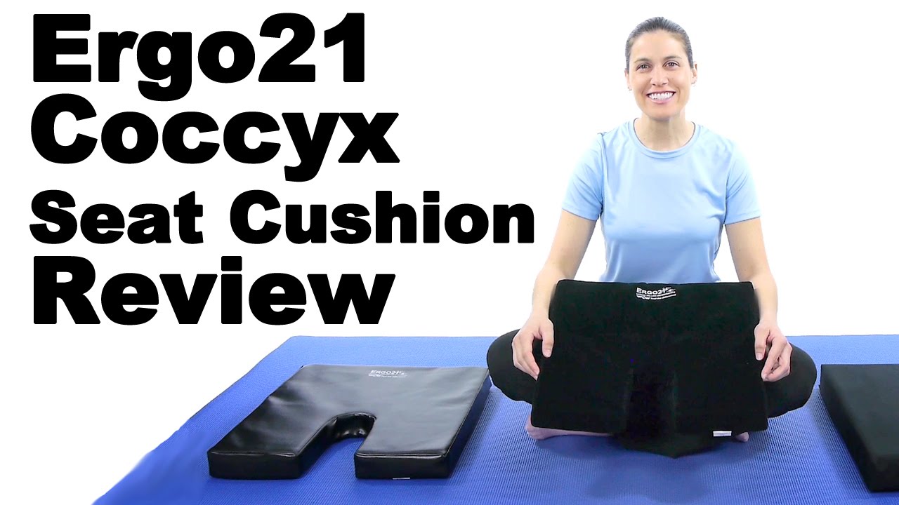 Excellent Coccyx Seat Cushion for Sciatica and Back Pain Relief - Ergo21