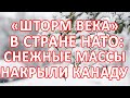 Вторая фаза зимы в странах НАТО: Мощный снегопад и шквалистый ветер обрушились на Канаду