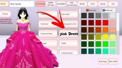 How To Make New Beautiful Pink Dress Sakura school simulator #sakuraschoolsimulator 