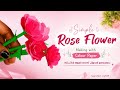 Rose🌹|simple rose making|flowermaking|youtubevideo |DIY|CraftIdeas|ColourPaperCraft|Handmade|making