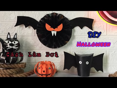 Video: Tự Làm Dơi Halloween Trong 5 Phút