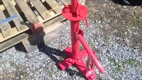 Tire changer part 2  Mounting Tire Changer to Wood Pallet