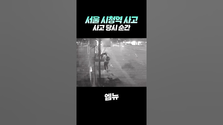 시청역 사고 당시 순간 CCTV 영상 "최악의 교통사고.."