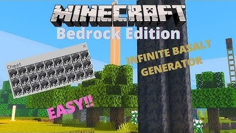 SIMPLE 1.20+ BASALT GENERATOR🔥 TUTORIAL in Minecraft Bedrock😱 (MCBE) #minecraft #gaming