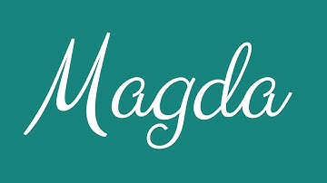 Learn how to Sign the Name Magda Stylishly in Cursive Writing