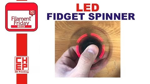 LED Electronic Fidget Spinner - Designed in Tinkercad and 3D Printed
