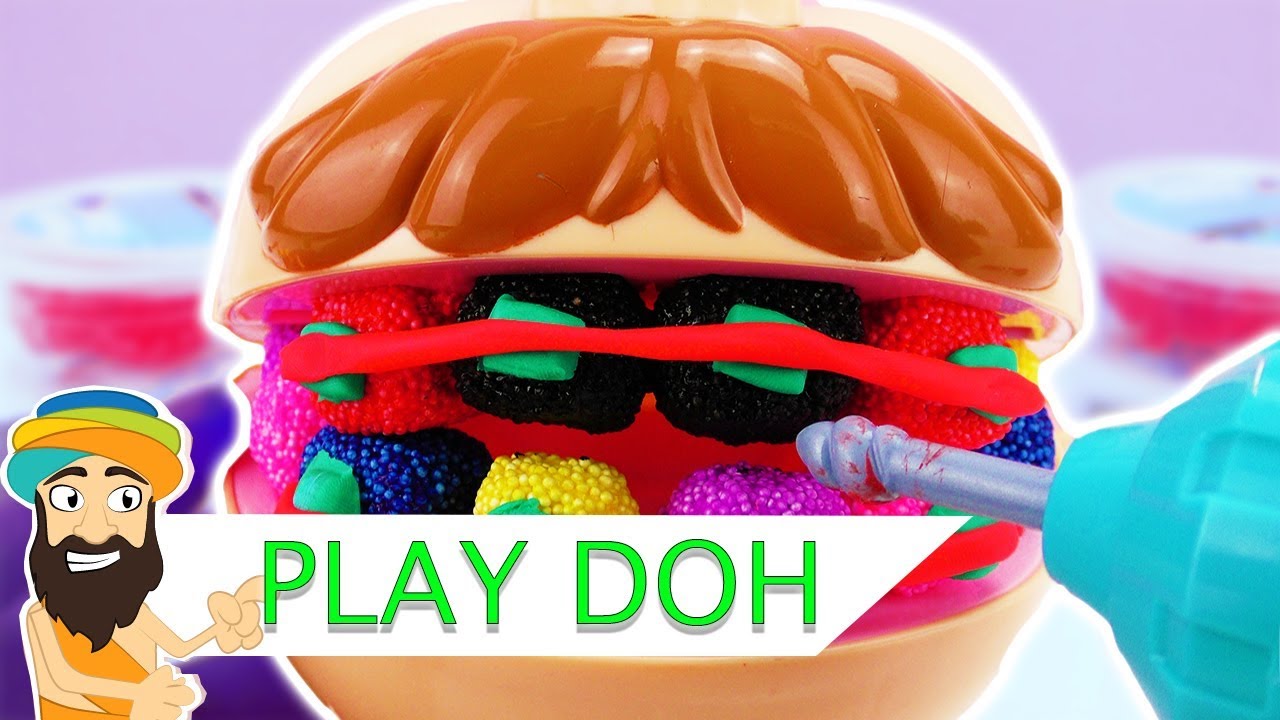 Dr. Wackelzahn bekommt neue Foam Clay Zähne & Zahnspange | PlayDoh deutsch Zahnarzt | Spielzeug ...