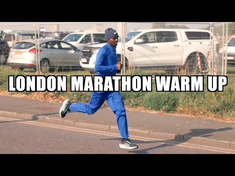 Jacob Kiplimo Warm Up and Race footage | London Marathon