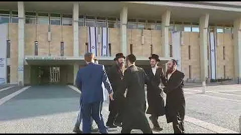 MK Glick dances near Knesset after announcing his ...