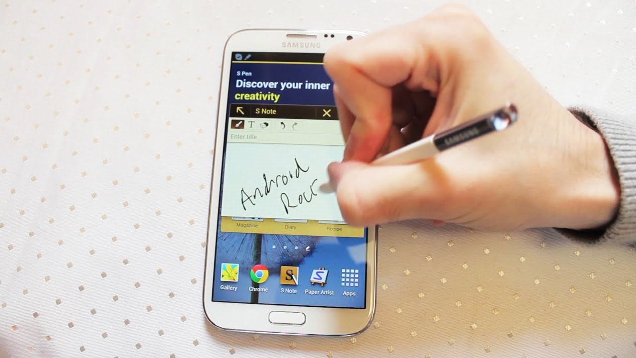 Samsung Galaxy Note 2 Review inc Camera, S-pen, Settings & Jelly Bean Androidizen
