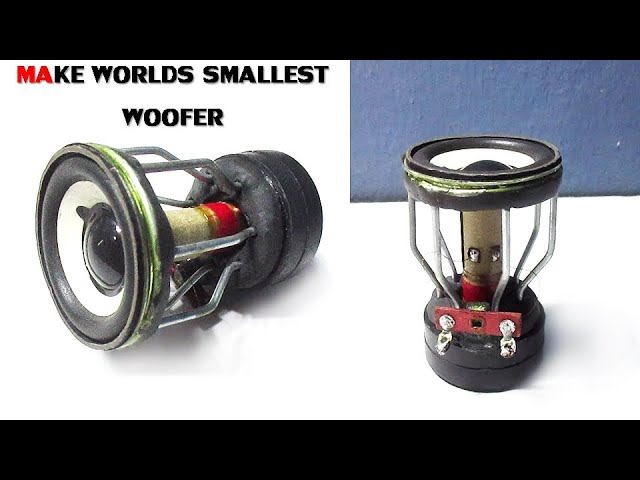 How To Make Worlds Smallest Woofer At Home  - Amazing Diy Woofer 50z