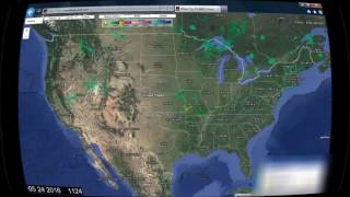 052016 Weather Radar Time Lapse USA